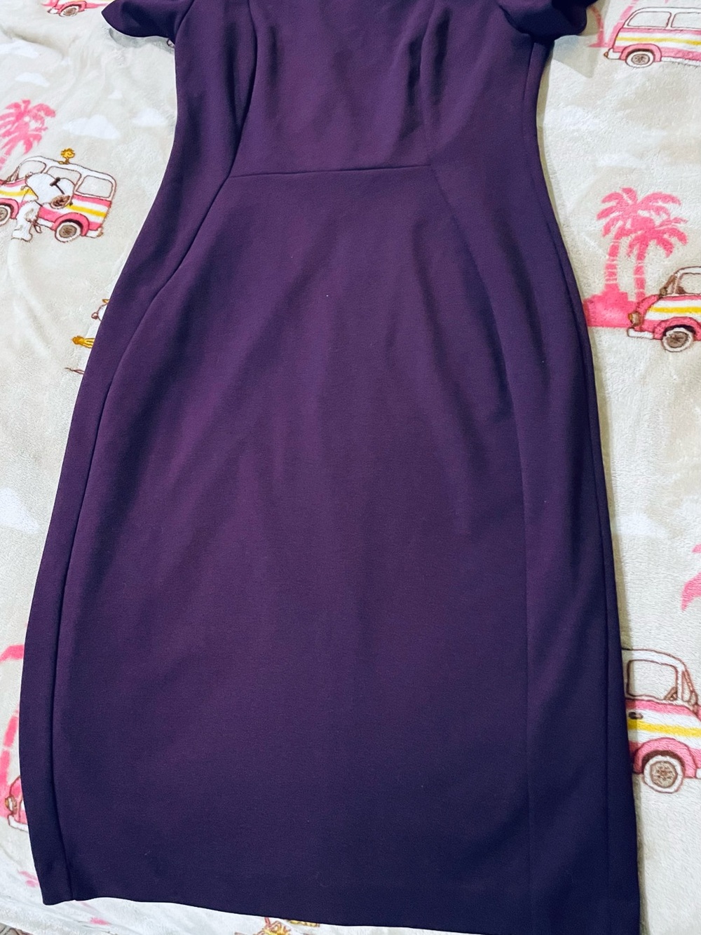 Calvin Klein Plum Midi Sheath Dress